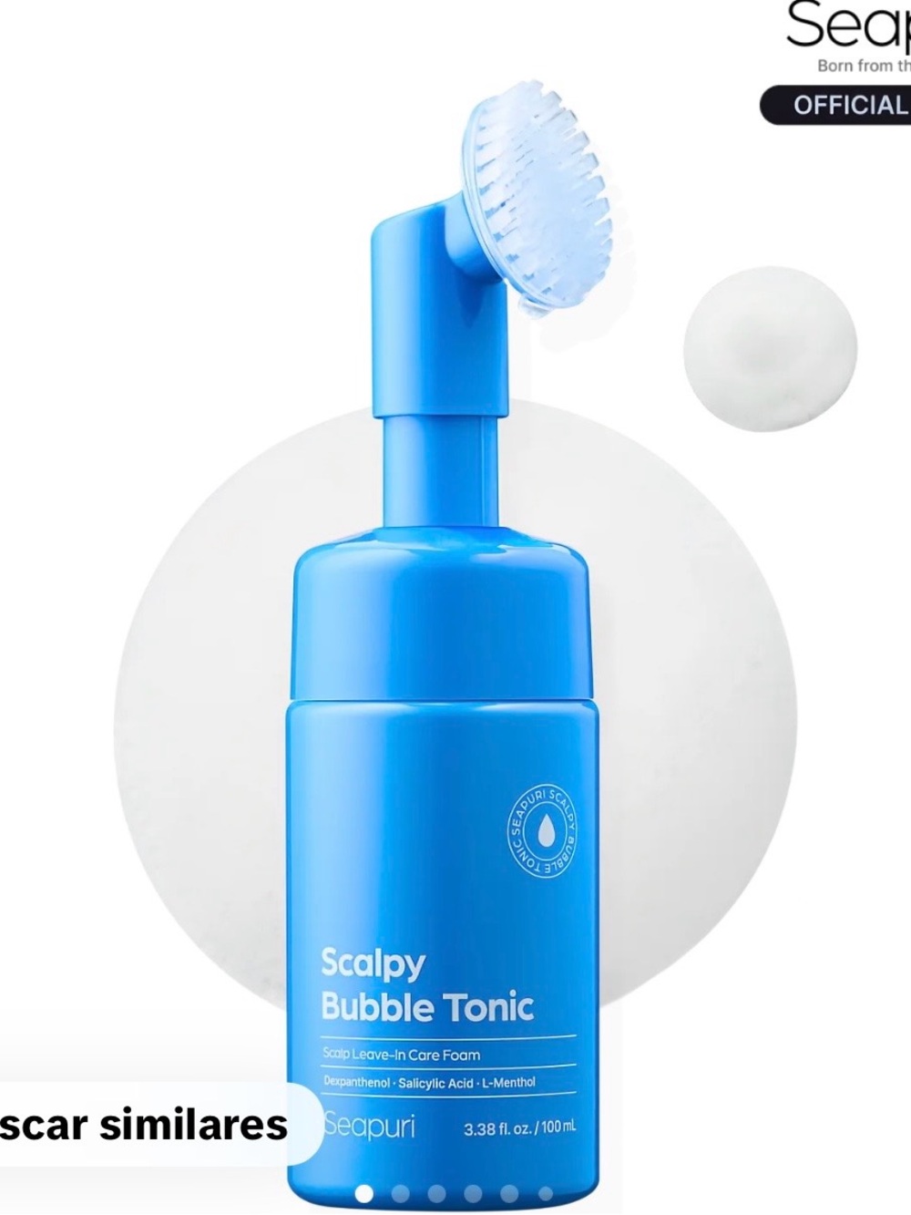 Scalpy Bubble Tonic - Blue Scalp Leave-In Foam